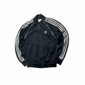 Vintage 2000s Adidas Beckenbauer Trackjacket with white background